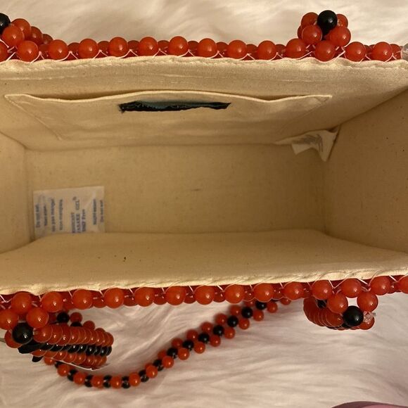 NWT Cynthia Rowley | Rare Watermelon Acrylic Beaded Tote Shoulder Bag 🍉 - Picture 8 of 13